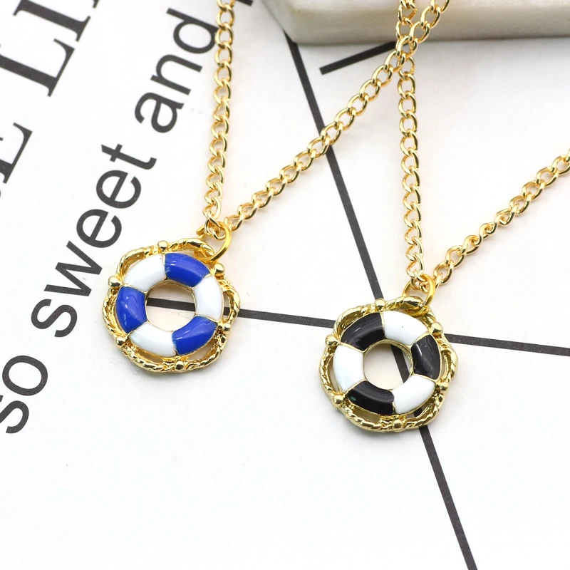 Trendy-Ocean-Journey-Lifebuoy-Pendant-Necklace-Women-Men-Enamel-Double-Color-Life-Buoy-Gold-Chain-Necklaces (3)