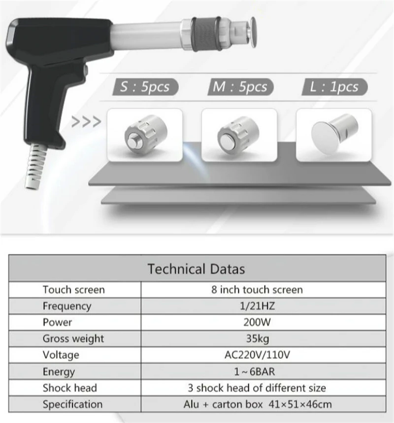 SW9 Professional shockwave therapy machine shock wave for Pain decrease treat shock wave all joints physical 4