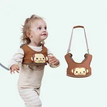 Детский жилет с героями мультфильмов для детей от 4 до 1 лет с ремнем для защиты от потери, для детей, для безопасности, для ходунки, Биби, с речевым ремнем