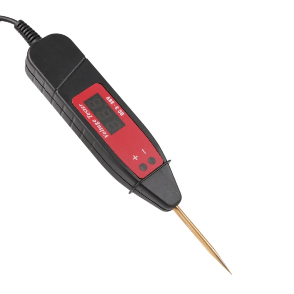 Универсальный 5-36V lcd Цифровой Тестер цепи Измеритель Напряжения Ручка Автомобильный сканер цепи датчик мощности автомобильный диагностический инструмент#291208