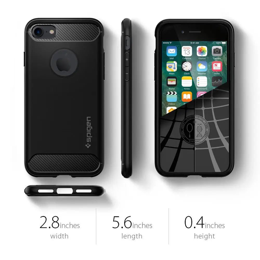 100% Original SPIGEN Rugged Armor para iPhone 8/iPhone 6 s/iPhone 7 100% Original SPIGEN Rugged Armor para iPhone 8/iPhone 6 s/iPhone 7
