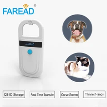 Free glass tag sample Bluetooth-compatibl 134.2khz FDX-B implant transponder dog chip scanner microchip reader for animal rescue