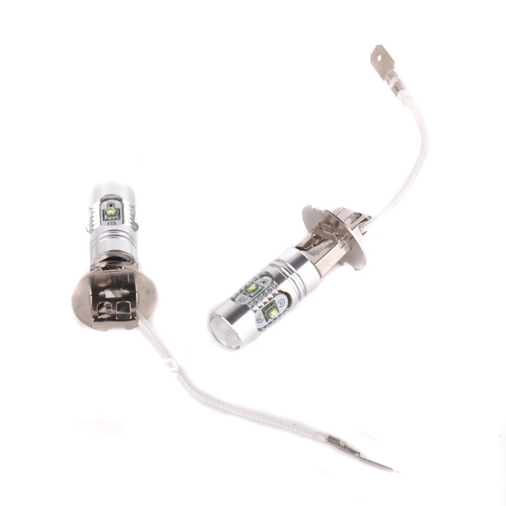 

2 x H3 PK22S 25W High Power Auto LED Headlight Fog Light Bulbs for BMW VW Ford Toyota Honda Lada