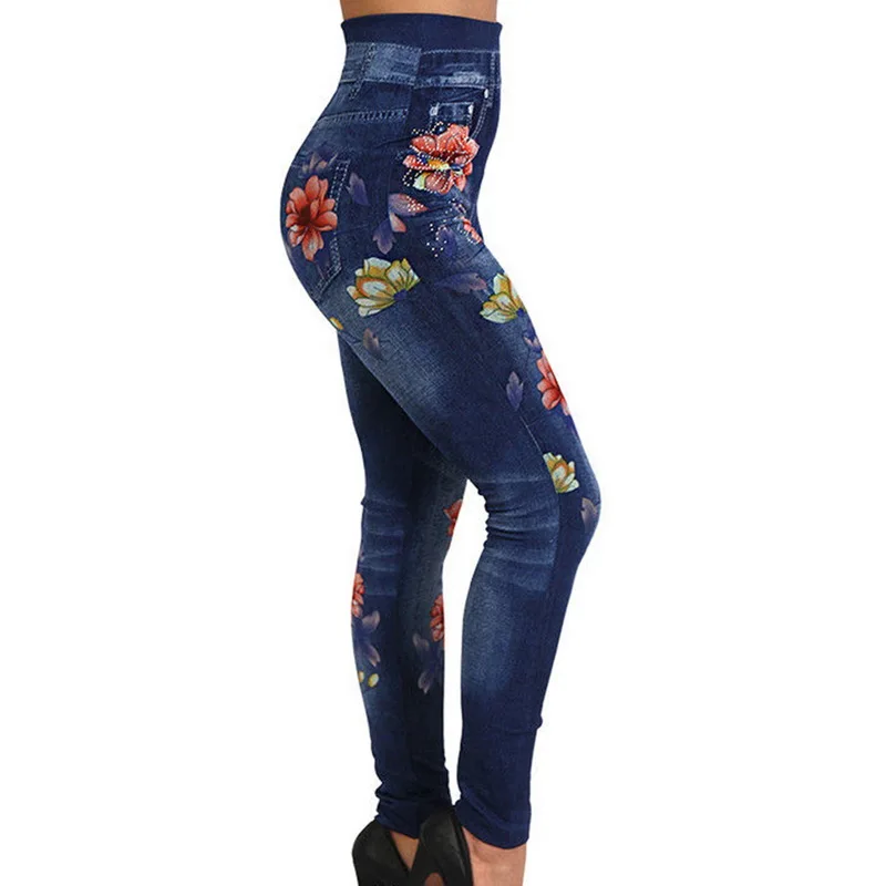 NIBESSER 3XL дамы джинсовые узкие джинсы 2018 Мода Для женщин леггинсы осенние джинсы леггинсы тонкий МОК карман женщина печати Jeggings