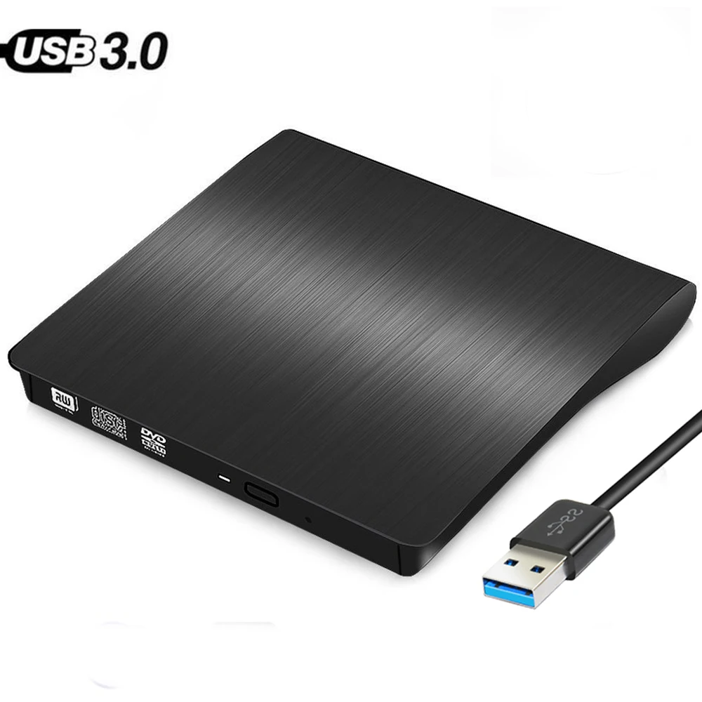 USB 3.0 Externe DVD CD Drive Brander Slim Draagbare Driver Voor HP DELL