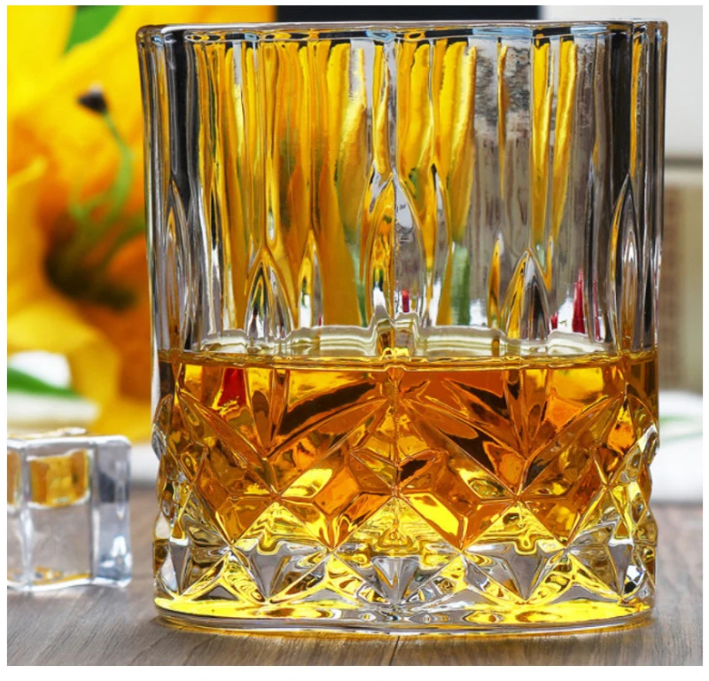 1 шт. хрустальный стеклянный стакан для виски, не содержит свинца, утолщенный бокал для ликера, бокал для вина, коктейля, бриллиантовое стекло, домашняя пивная кружка для вина