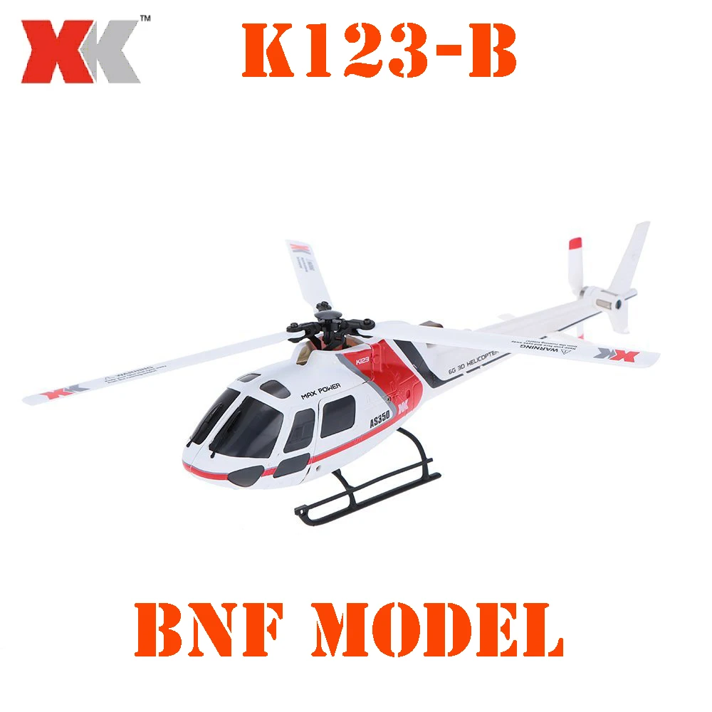 БНФ модель Original XK AS350 K123-B 6CH 3D 6G System Brushless Motor BNF RC вертолет | Игрушки и хобби