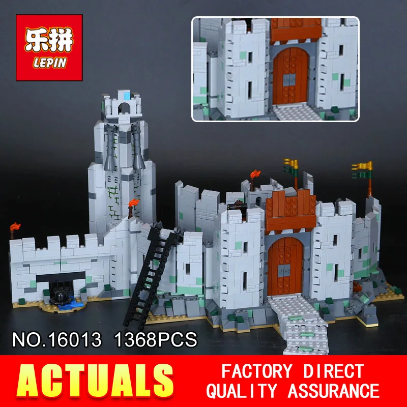 

Lepin 16013 1368Pcs The Lord of the Rings Series The Battle Of Helm' Deep Model Building Blocks Bricks Toys 9474