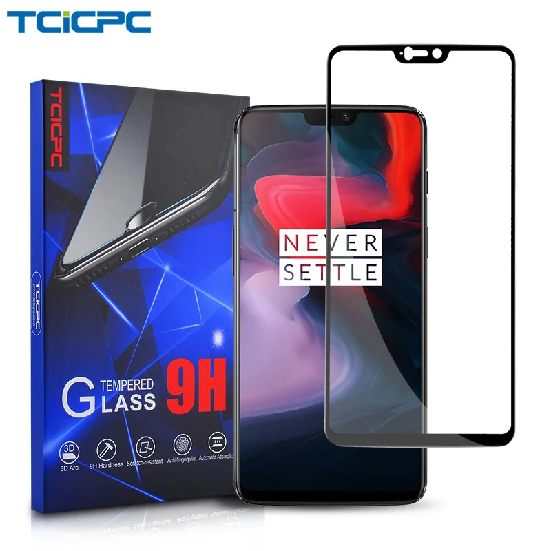 

TCICPC For Oneplus 5 6 6T Tempered Glass 9H HD Clear Full Cover Protective Glass For One Plus 5T 3 3T Screen Protector Film