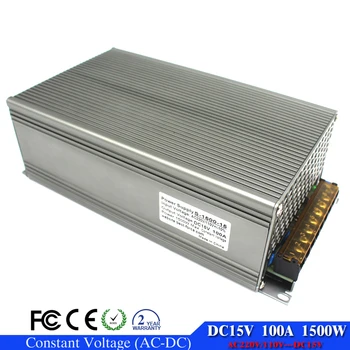 

Switching Power Supply DC15V 1500W Power Source Adapter 15VDC Power Adapter Driver for LED Light Monitor CCTV Camera CNC Motor