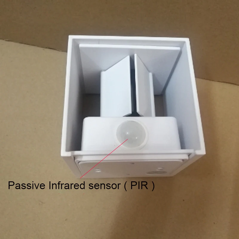 PIR Motion Sensor Outdoor LED Wall Light LED Wall Sconce Square Waterproof IP65 Porch Garden Lamp Exterior Lighting Fixture