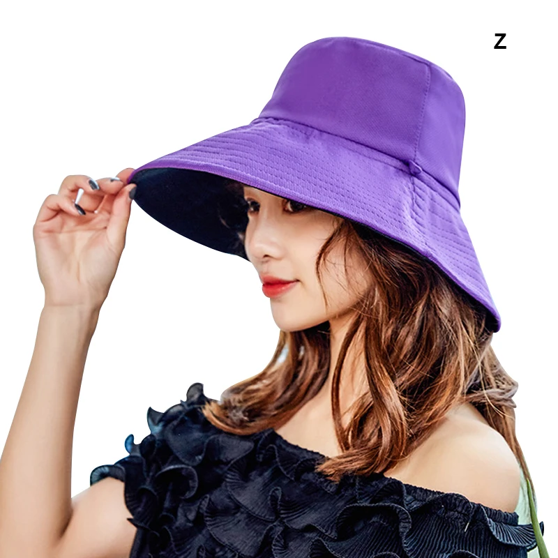 النساء واسعة حافة واقية من الشمس كل مباراة شخصية بلون عارضة السفر قبعة بحافة الصيف شاطئ كاب