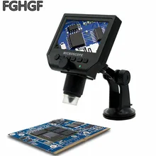 FGHGF G600 Electronic Magnifier 1X-600X Portable Screen Microscope Soldering Watch Repair Digital Microscopy Screen Microscope