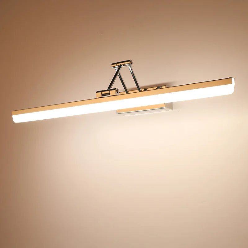 

Adjustable LED Wall light Stainless Steel Bathroom Mirror Lamp washroom wall Lamps 9W41CM/12W51CM Makeup mirror Sconce lights