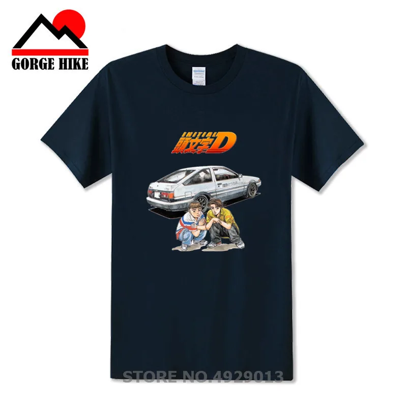 Мужская футболка Takumi Fujiwara Tofu с надписью D Manga HachiRoku Shift Drift брендовая одежда для