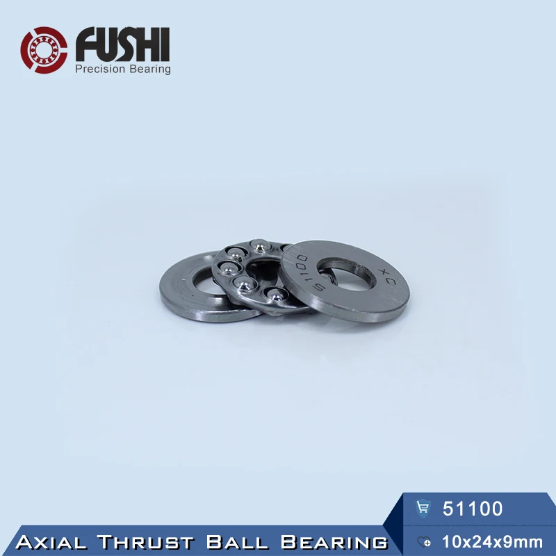 51100 упорный подшипник 10*24*9 мм (8 шт.) ABEC 1 Axial шарикоподшипники 8100|bearing bearing|bearing