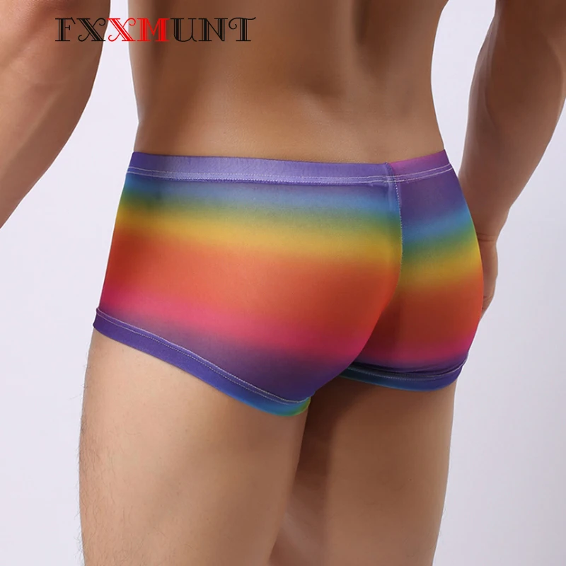 

Sexy Gay Gauze Shorts Transparent Mens Boxers Homme Ice Silk Boxer Ethika Boxers Men's Underwear Boxer Shorts for Men Panties