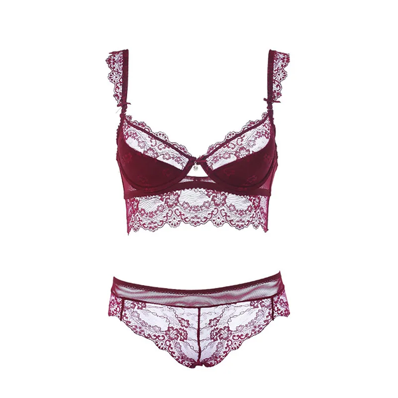Комплект женского кружевного нижнего белья с чашками пуш ап|bra 34b|bra importerbra size bikini