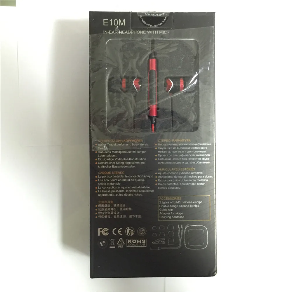 Prix pour SoundMAGIC E10M avec micro et télécommande Bruit Isoler In-Ear Hifi Stéréo Écouteurs pour iOS dispositif pour i-téléphone Prix pour SoundMAGIC E10M avec micro et télécommande Bruit Isoler In-Ear Hifi Stéréo Écouteurs pour iOS dispositif pour i-téléphone