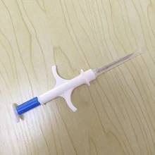 40 шт. ISO 11784/5 1,25*7 мм 134,2 кГц ПЭТ микрочип шприц Id транспондер для животных Собака id инжектор