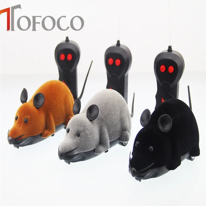 

TOFOCO Novelty Funny RC Wireless Remote Control Rat Mouse Toy Jokes Prank Interesting Eletric Tricky Toys for Boys and Girls