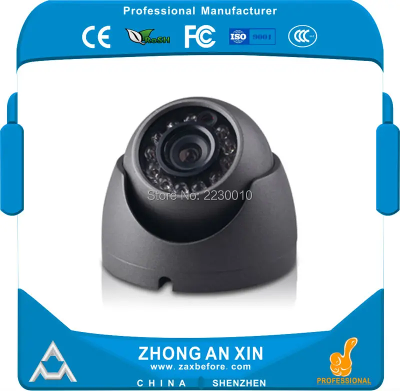 ZhongAnXin CVBS 700TVL инфракрасная металлическая мини купольная Автомобильная камера