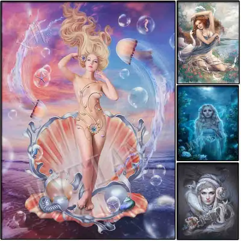 

full square/round drill beauty 5D DIY diamond painting "fantasy Anime girl" Embroidery Pattern Cross stitch mosaic wedding decor