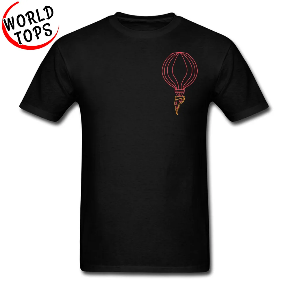 Wholesale Mens Tshirts O-Neck Short Sleeve 100% Cotton Hot Slice Tops Shirts Casual Tshirts Wholesale Hot Slice Chest black