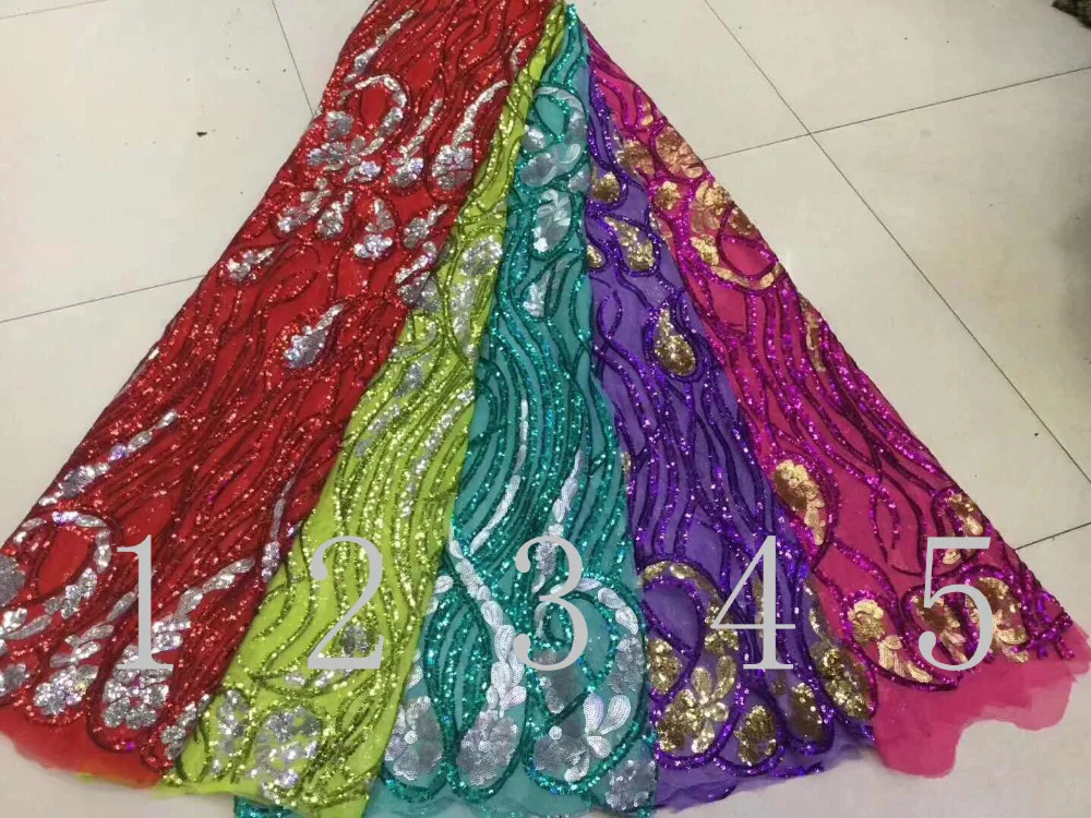 new 5yards xx28#5 colors mixed with color to make the sequined embroidery twisted thread for bridal wedding dress/sawing | Дом и сад