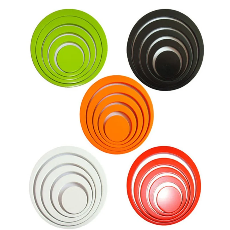 Hot Sale 1 Set 3D Art Wall Stickers Indoors Decoration Circles Stereo Removable For Kids Bedroom Wall Stickers Decor F#3S25 (3)