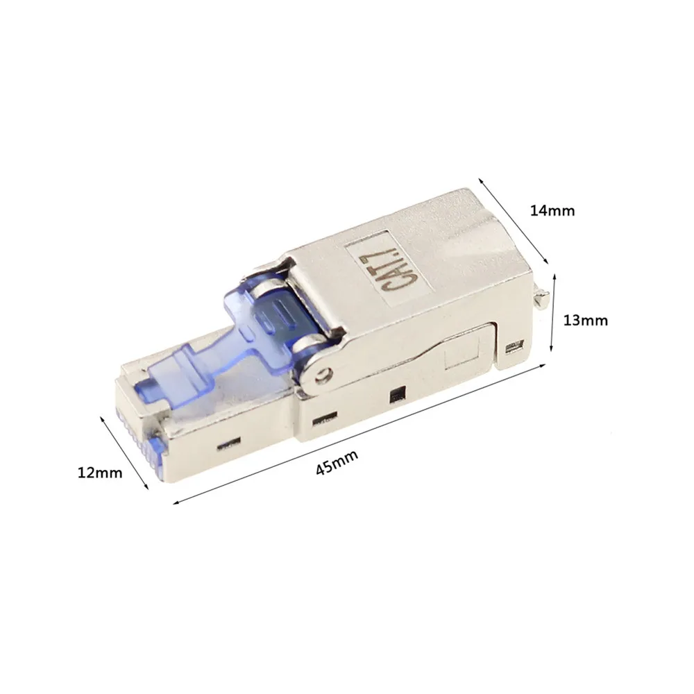 5 шт. CAT7 Ethernet экранированный Кристалл головы многоразового типа кристалл головы RJ45 Ethernet кабель адаптер 10 гигабит высокое качество