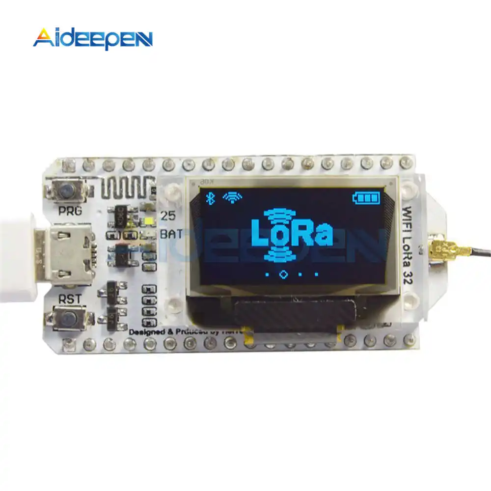 

ESP32 LoRa SX1278 0.96 Inch Blue OLED Display Bluetooth WIFI Lora Kit 32 Module IOT Development Board 433MHz for Arduino Antenna