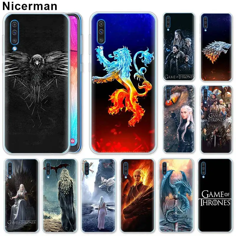 

Game of Throne 8 Silicone Case for Samsung Galaxy A50 A70 A40 A20e A10 A30 A80 A6 A8 Plus A7 A9 Clear TPU Case