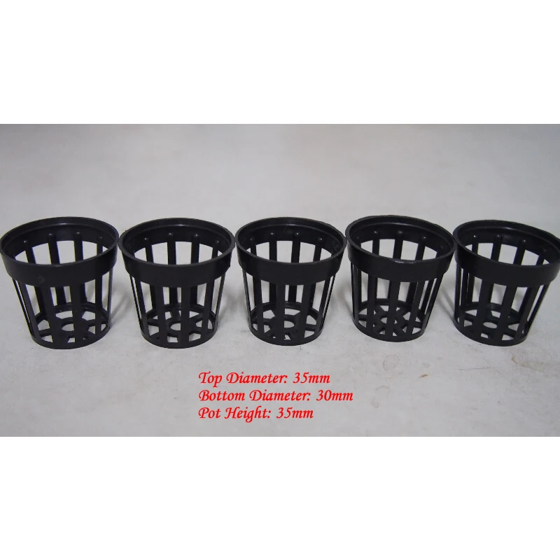 

Hot Selling 10Pcs Plastic Net Slip Pot Aquarium Live Plant, Hydroponic Plant Pot Basket Fish Tank Free shipping