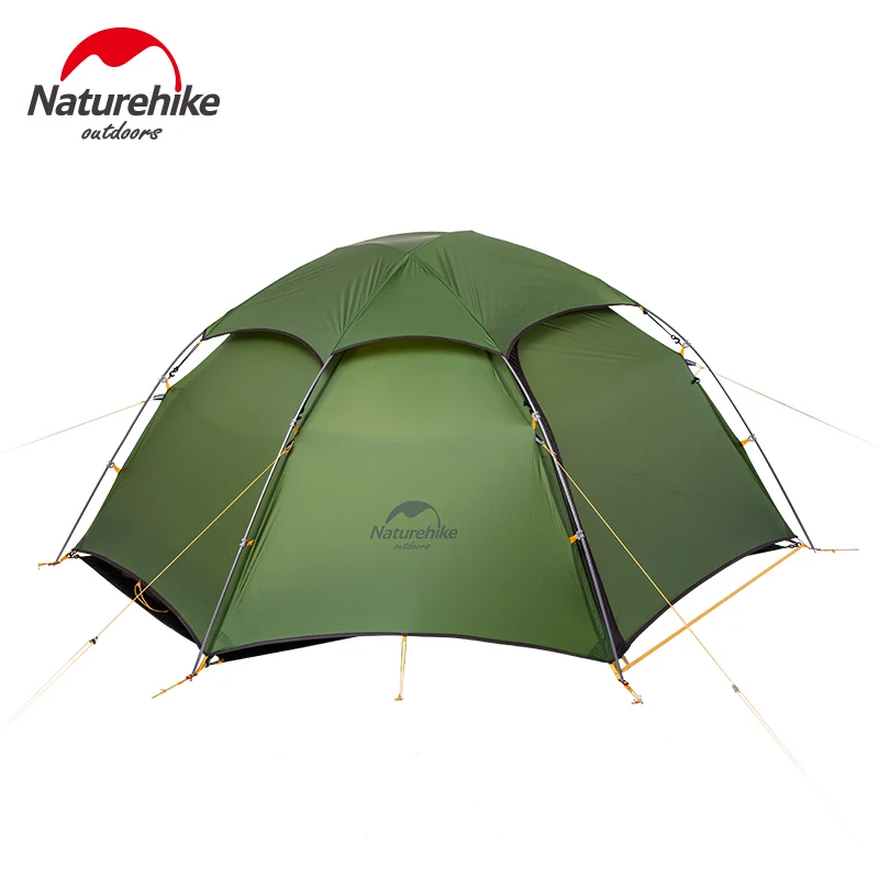 Naturehike 20D облако пик 2 палатка 2 человек шестиугольная Сверхлегкий портативный 4 сезона палатка водонепроницаемый походный кемпинг