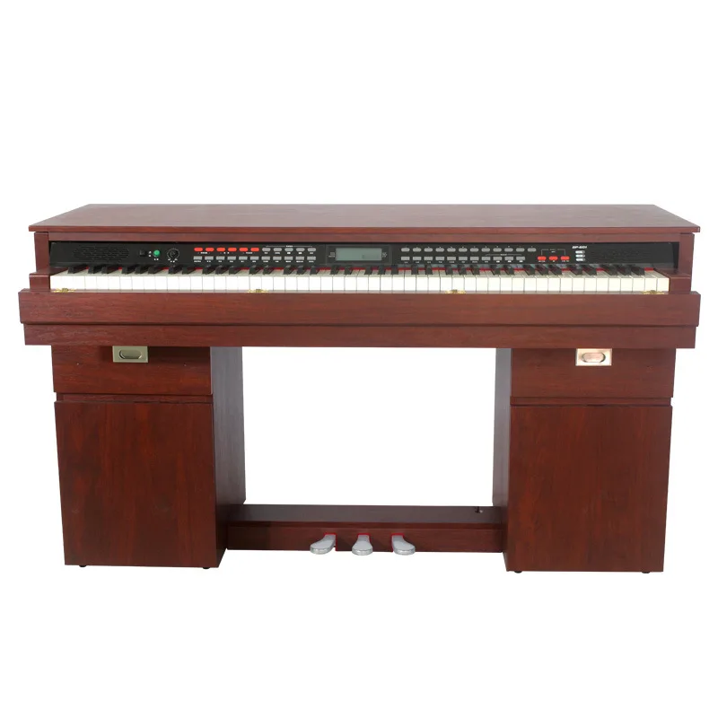 Выбранный стол фортепиано простой орех 88-key Электрический фортепиано домашний стол для ПК-тип молоток электрическое пианино