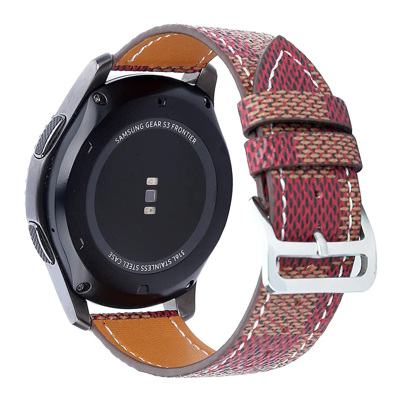 Laforuta 22 мм кожаный ремешок для часов Samsung Gear S3 Frontier Bnad классический Ремешок Браслет