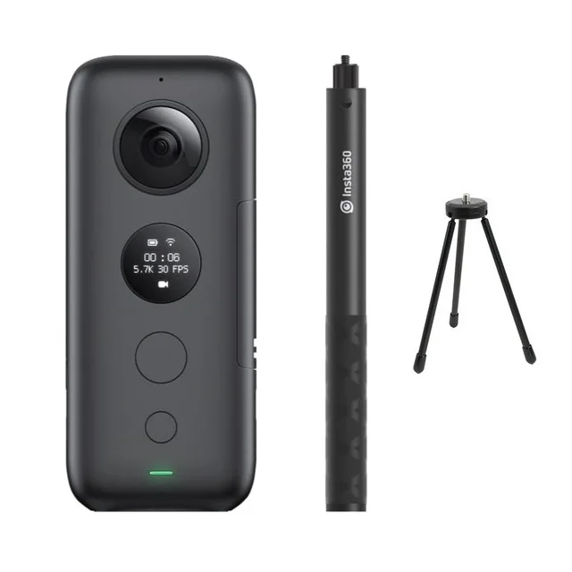 Insta360 ONE X Экшн-камера VR 360 панорамная камера для iPhone и Android 5,7 K видео 18MP фото невидимая селфи палка штатив - Цветной: Kit C Pole n tripod