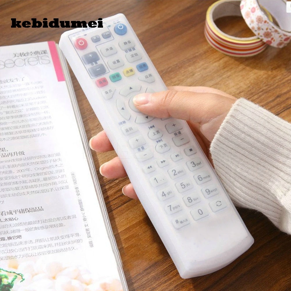 

kebidumei Hot sale Clear TV Air Condition Remote Controller Silicone Protector Case Cover Skin Waterproof Pouch Bags