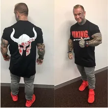 Летние кроссовки быстросохнущая спортивные футболки Для мужчин с О-образным вырезом с принтом короткий рукав Фитнес Training Баскетбол Тренажерный Зал Топы