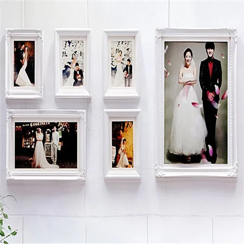 Newest Arrival 6pcs Art Home Decor Photo Frames Set Modern Wedding Newest Arrival 6pcs Art Home Decor Photo Frames Set Modern Wedding Decoration Wooden Picture Frame Marcos De Fotos In From Garden On