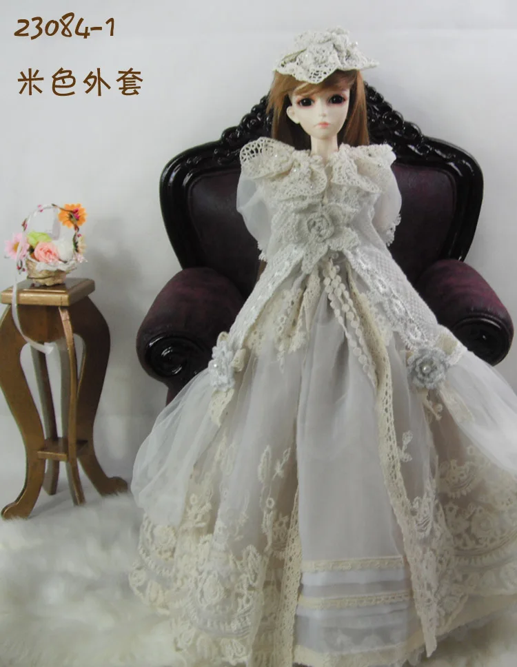 1/4 1/3 весы BJD пальто + платье комплект для SD одежды Аксессуары куклы не включены