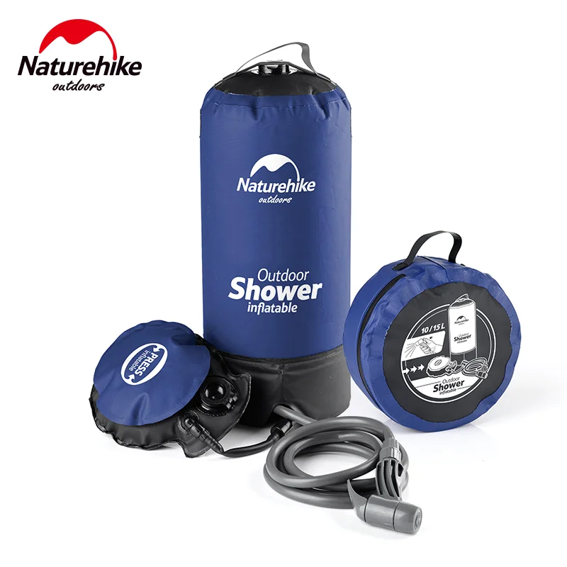 NatureHike Camping Shower Foot Press Open Air Bath Bag Outdoor