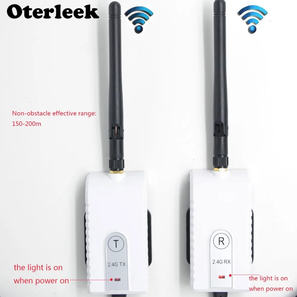 

2.4G Wireless AV Cable Transmitter and Receiver Wireless Backup Camera For Bus Truck Vehicle