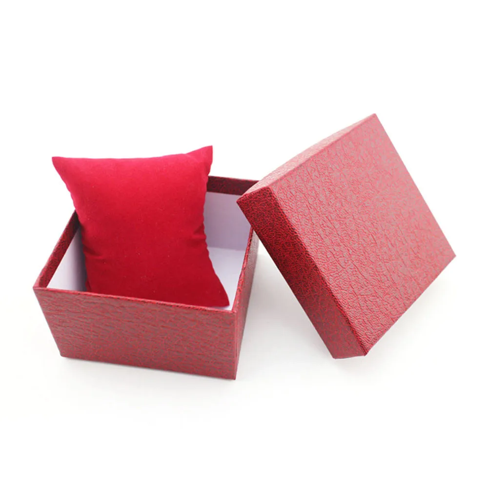 Прочный чехол подарок Подарочная коробка для браслет ювелирные часы Box красные, черные Коробки Подарки для женщин девочек Для мужчин 233