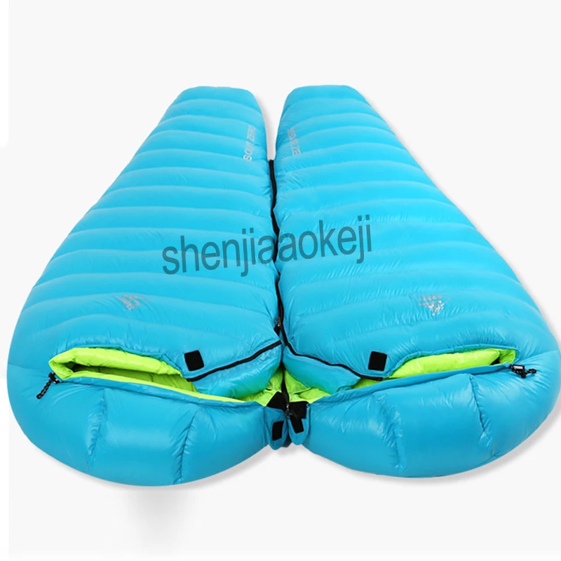 Portable Ultralight down sleeping bag Goose down Baffles Winter Outdoor Camping can splicing waterproof mountaineering sleep bag Portable Ultralight down sleeping bag Goose down Baffles Winter Outdoor Camping can splicing waterproof mountaineering sleep bag