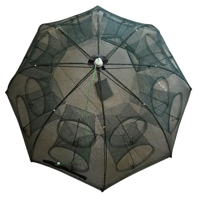 

Portable Foldable 8 Sides 16 Holes Automatic Fishing Net Landing Net Trap Cast Dip Cage Fish Shrimp Trap Fish Net Minnow Crayf