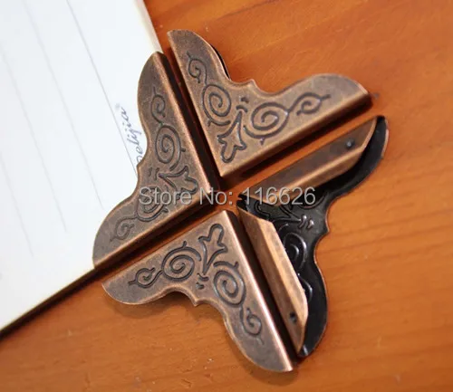

50pcs/lot vintage metal crafts photo album/book protected corner cheap free shipping