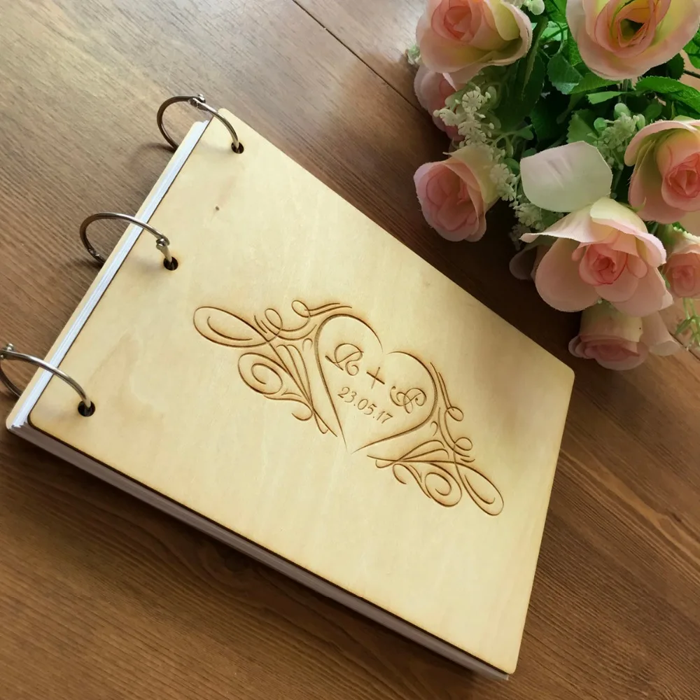 Personalized Wedding guest book, Burlap wedding guestbook album, Custom guest book, Rustic wedding engagement anniversary gift (2)