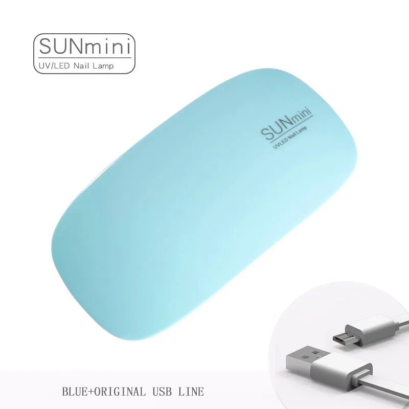 SLOOMEY SUNmini 6 Вт УФ светодиодная лампа для сушки ногтей отверждения лампа портативный USB кабель для основного подарка лак для ногтей сушилка мини-лампа с USB